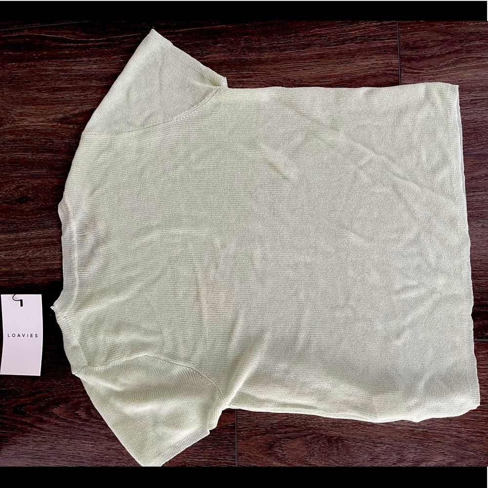 Green mesh short sleeve shirt